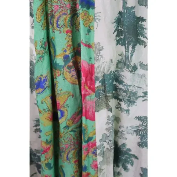 Maeve Anthropologie Santee Swing Dress Eastern Floral Paisley Petite XSP - Picture 6 of 12